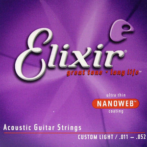 엘릭서 나노웹 커스텀라이트(011-052) Elixir Acoustic NANOWEB Custom Light (011 - 052)뮤직메카