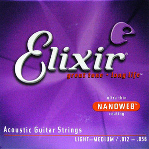 엘릭서 나노웹 라이트미디움(012-056) Elixir Acoustic NANOWEB Light Medium (012 - 056)뮤직메카